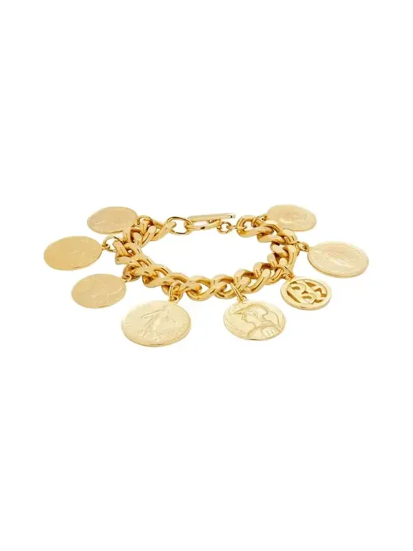 Chain-Link Coin Drop Bracelet