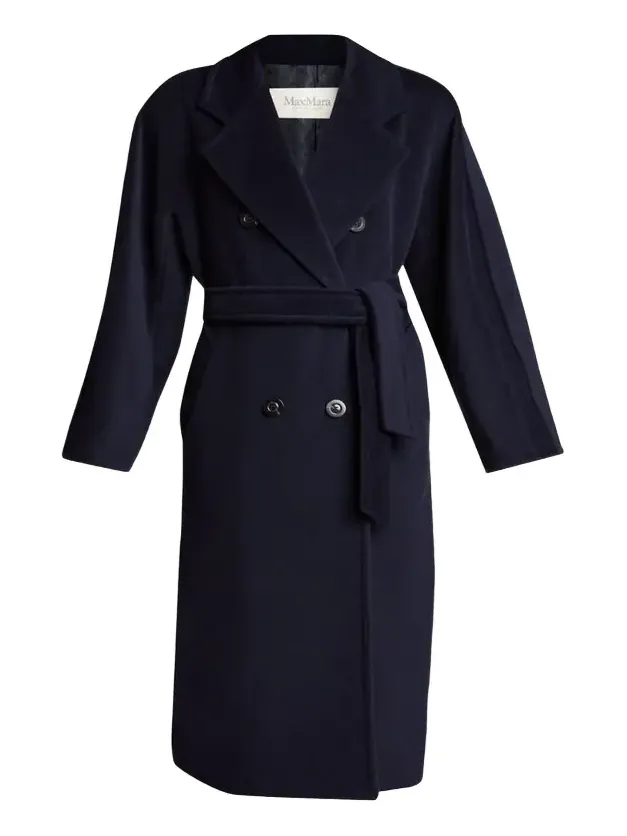 Madame Belted Wool/Cashmere Coat