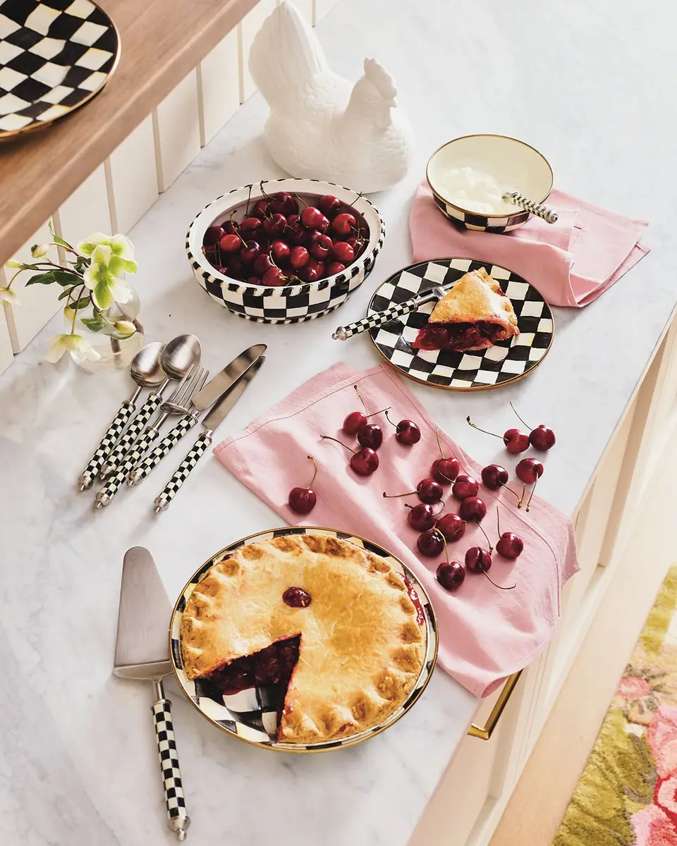 MacKenzie-Childs Courtly Check Salad Plate | Thumbnail 2 MacKenzie-Childs Courtly Check Salad Plate | Thumbnail 2