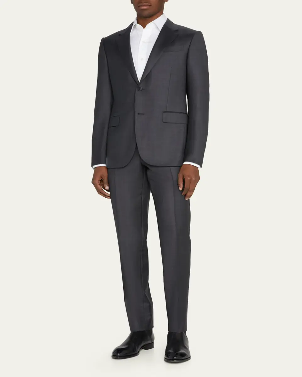 ZEGNA Men's Wool Tic-Weave Suit | Thumbnail 6 ZEGNA Men's Wool Tic-Weave Suit | Thumbnail 6