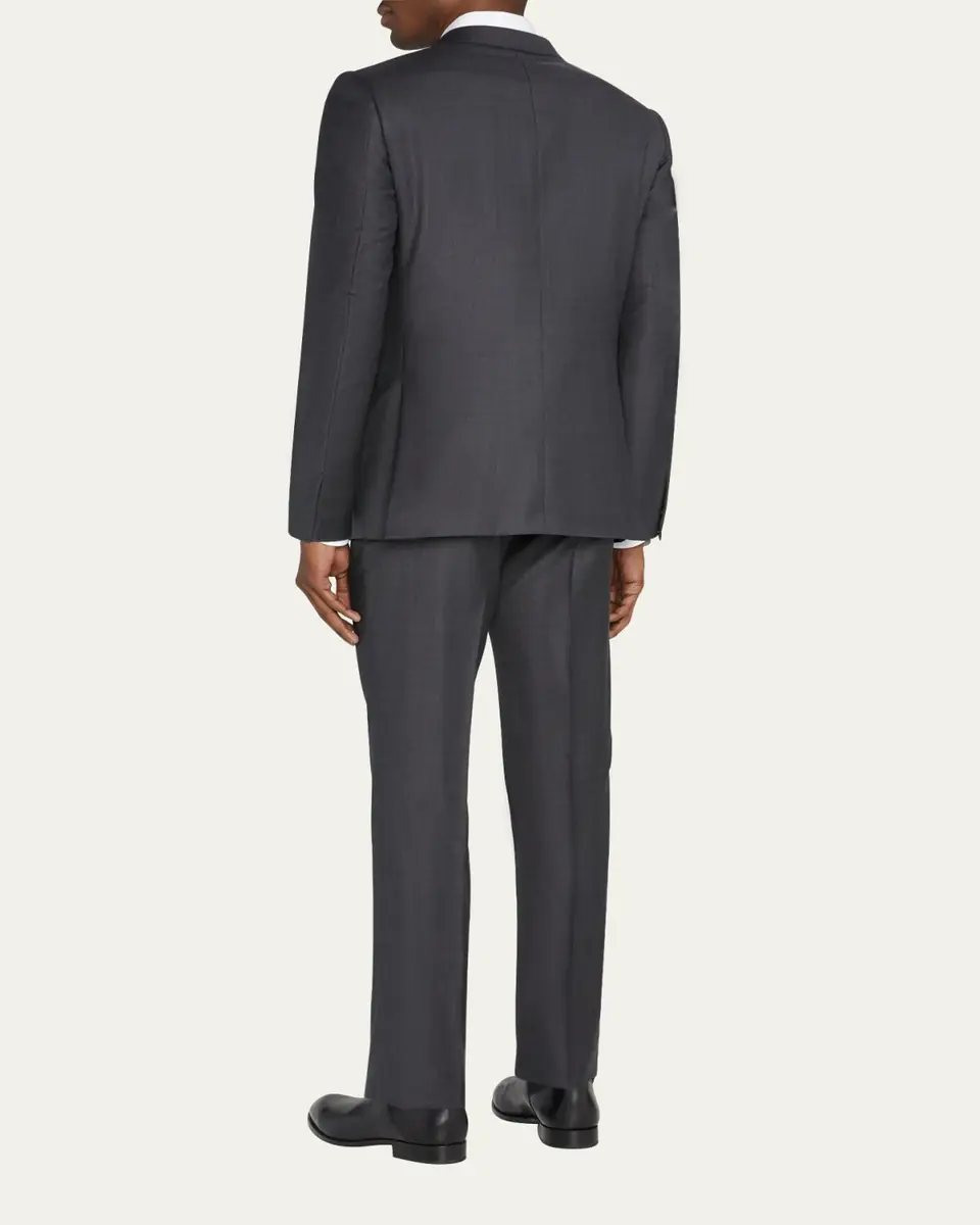 ZEGNA Men's Wool Tic-Weave Suit | Thumbnail 7 ZEGNA Men's Wool Tic-Weave Suit | Thumbnail 7
