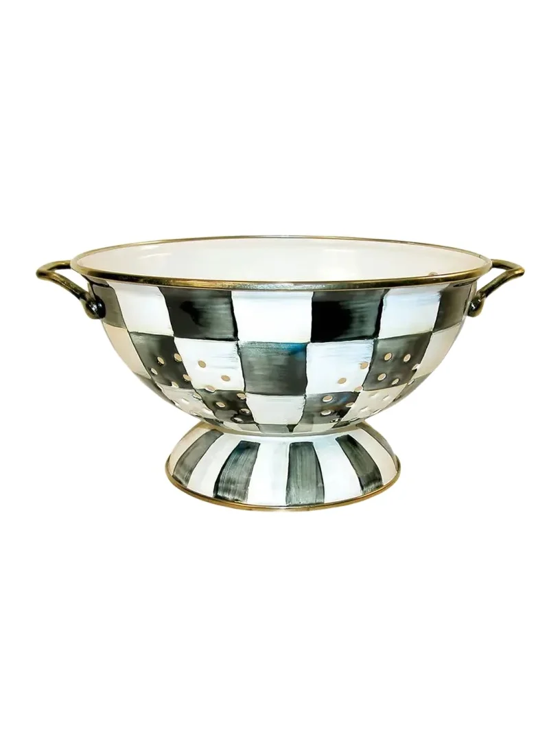 MacKenzie-Childs Courtly Check Large Colander