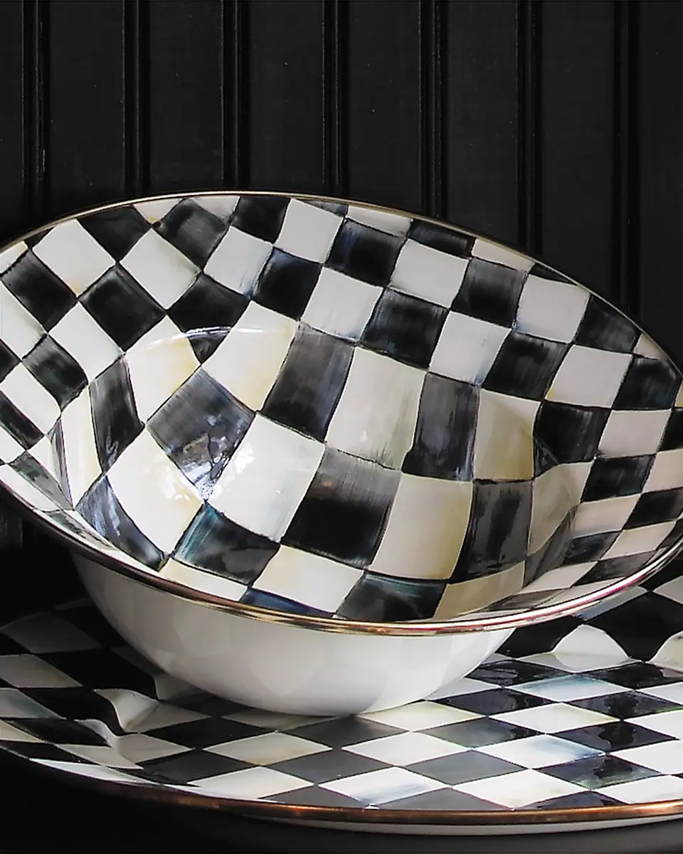 MacKenzie-Childs Courtly Check Serving Bowl | Thumbnail 2 MacKenzie-Childs Courtly Check Serving Bowl | Thumbnail 2