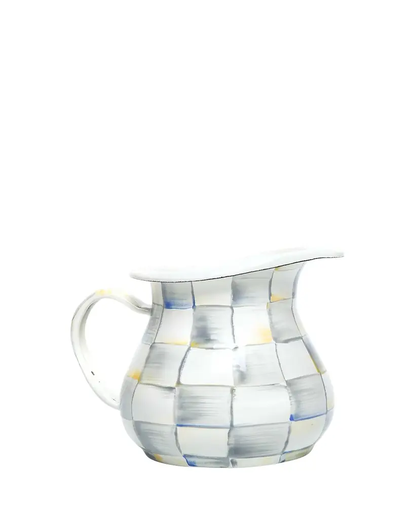 MacKenzie-Childs Sterling Check Creamer