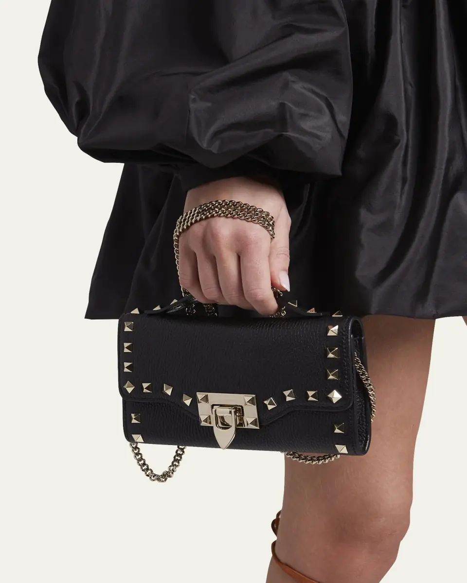 Valentino Garavani Rockstud Leather Wallet on Chain | Thumbnail 2 Valentino Garavani Rockstud Leather Wallet on Chain | Thumbnail 2