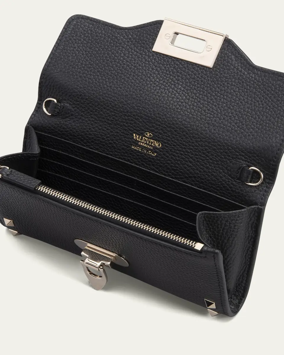 Valentino Garavani Rockstud Leather Wallet on Chain | Thumbnail 4 Valentino Garavani Rockstud Leather Wallet on Chain | Thumbnail 4