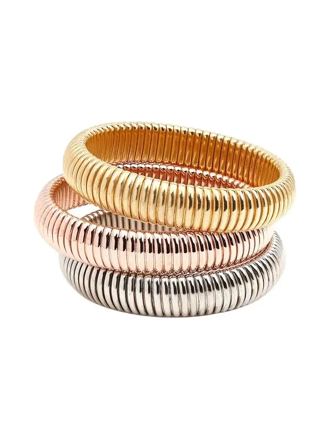 Cobra Elastic Bracelets, Set of 3