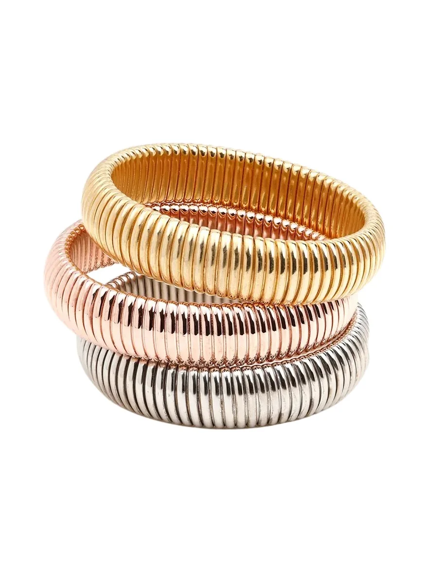 Cobra Elastic Bracelets, Set of 3 Cobra Elastic Bracelets, Set of 3