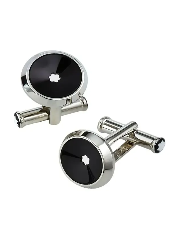 Men's Steel %26 Precious Resin Star Cufflinks Men's Steel %26 Precious Resin Star Cufflinks