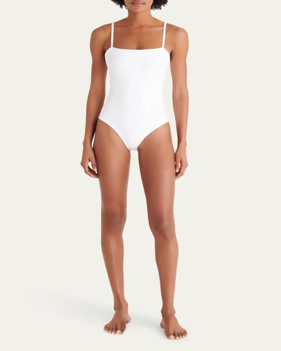 Eres Aquarelle One-Piece Swimsuit with Thin Straps | Thumbnail 2