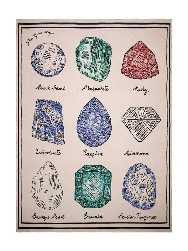 Saved NY Gemstones Throw Blanket, 51" x 71"