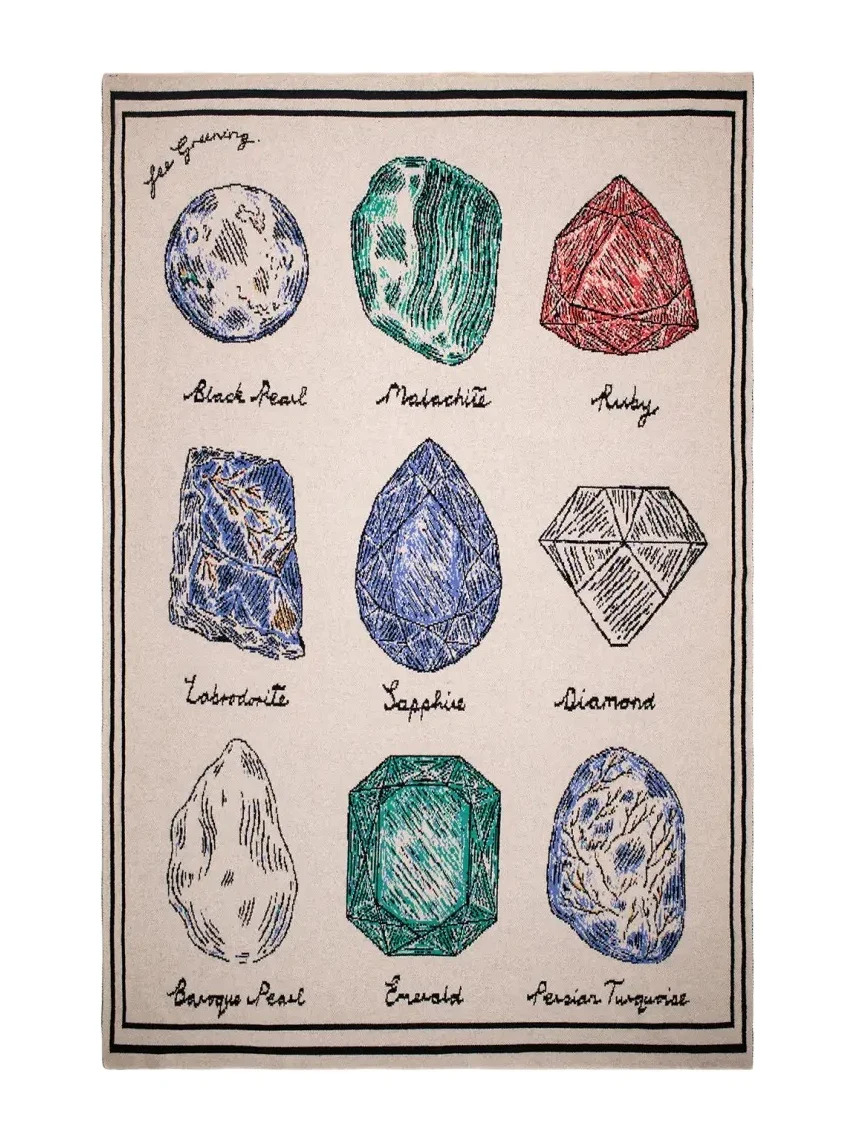 Saved NY Gemstones Throw Blanket, 51" x 71"