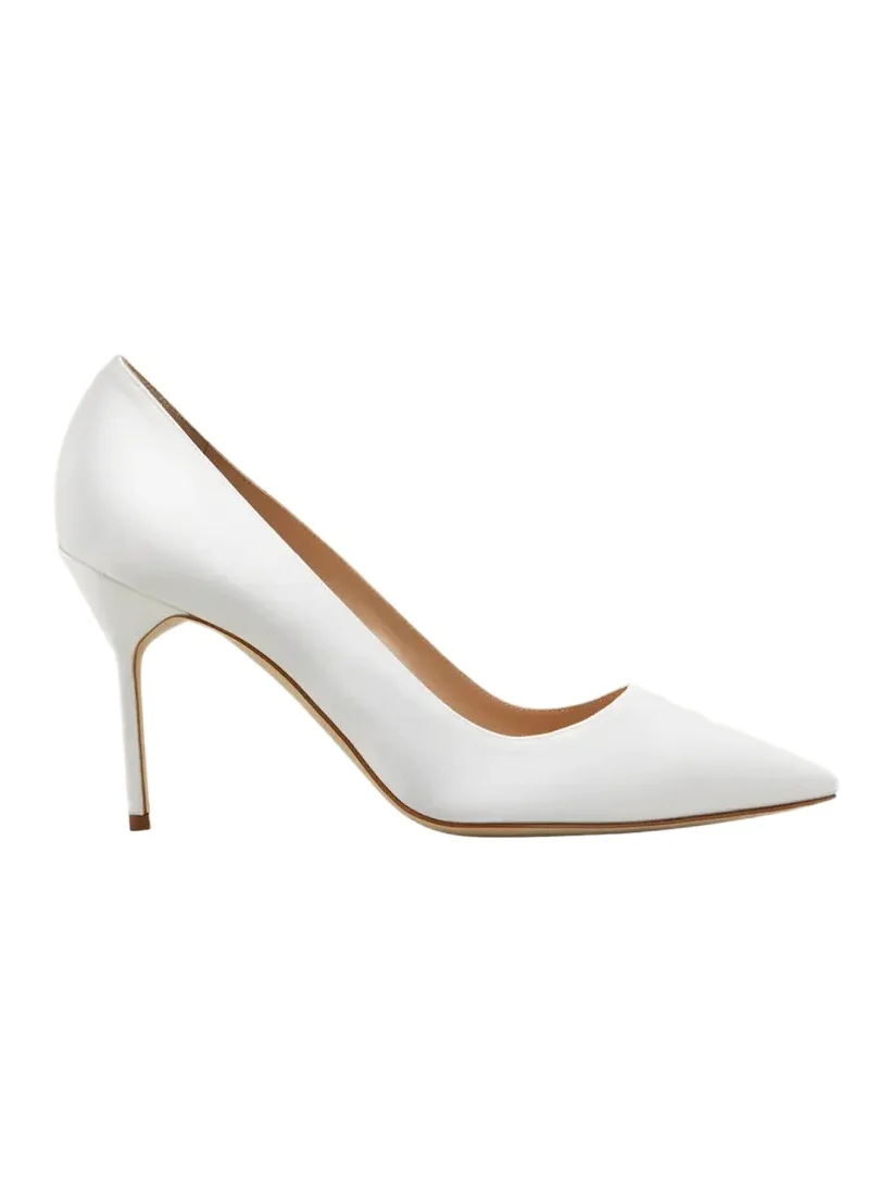 BB 90mm Satin Stiletto Pumps