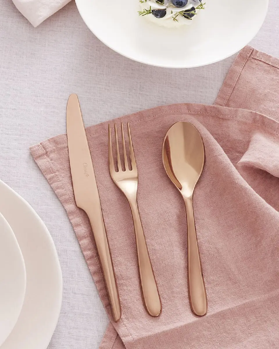 Christofle Lame de Copper 5-Piece Flatware Set | Thumbnail 2 Christofle Lame de Copper 5-Piece Flatware Set | Thumbnail 2