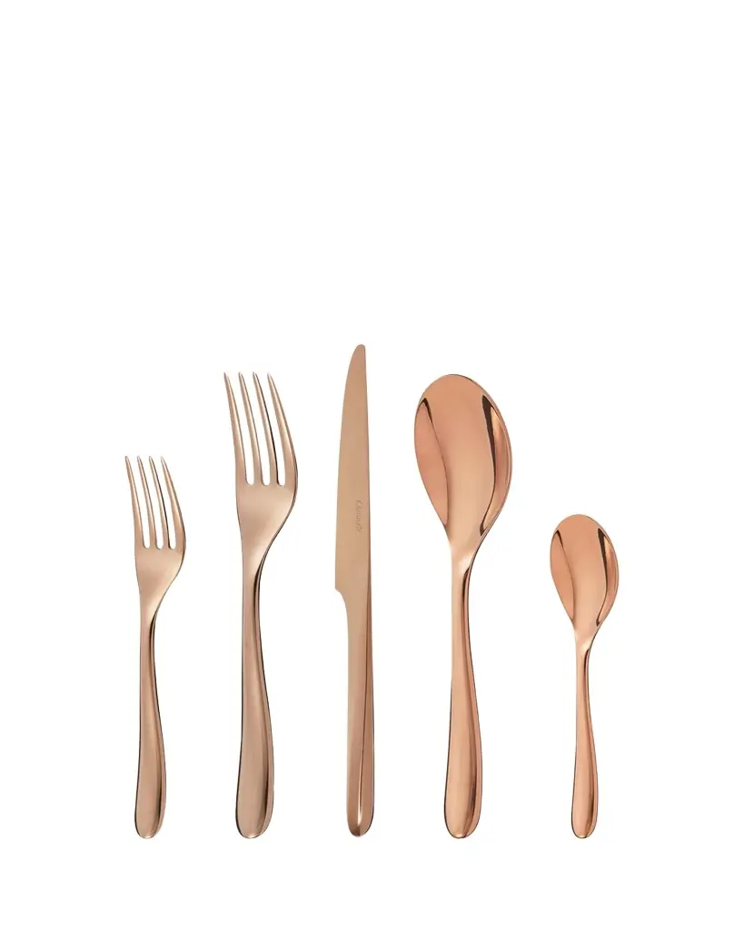 Christofle Lame de Copper 5-Piece Flatware Set | Image 1 Christofle Lame de Copper 5-Piece Flatware Set | Image 1