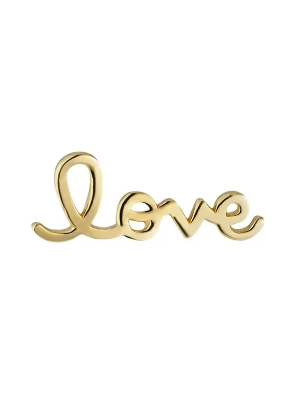 Sydney Evan 14k Love Script Earring, Single