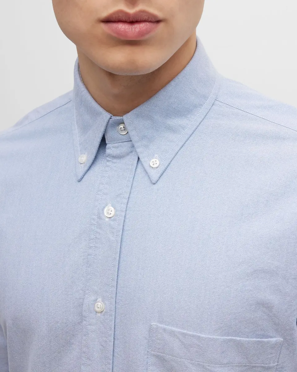 Thom Browne Men's Classic Sport Shirt w/ Stripes | Thumbnail 16 Thom Browne Men's Classic Sport Shirt w/ Stripes | Thumbnail 16