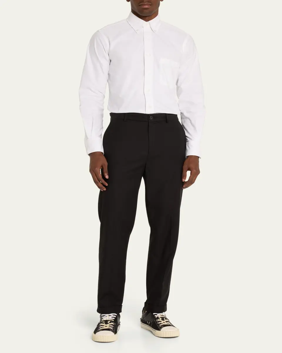Thom Browne Men's Classic Sport Shirt w/ Stripes | Thumbnail 7 Thom Browne Men's Classic Sport Shirt w/ Stripes | Thumbnail 7
