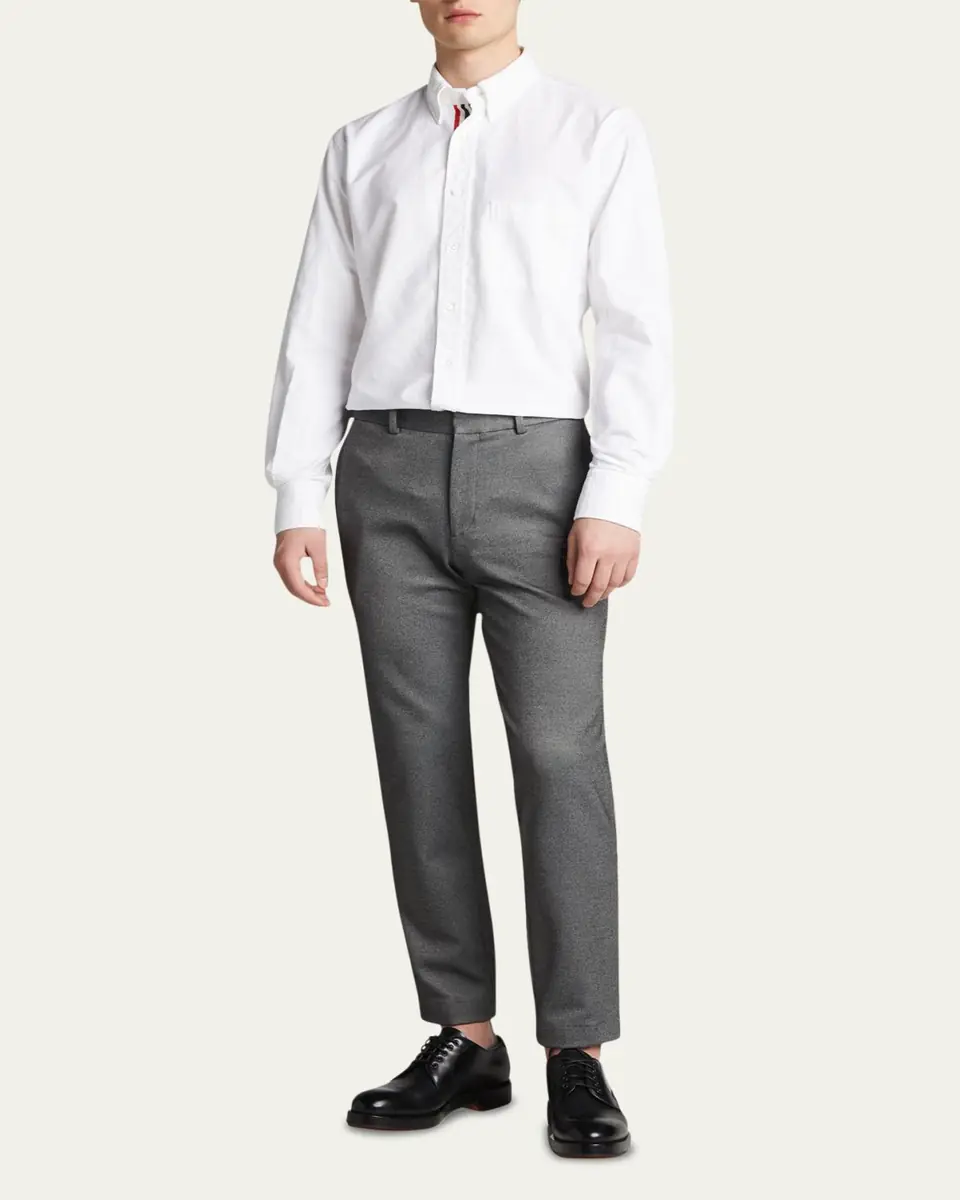 Thom Browne Men's Classic Sport Shirt w/ Stripes | Thumbnail 8 Thom Browne Men's Classic Sport Shirt w/ Stripes | Thumbnail 8