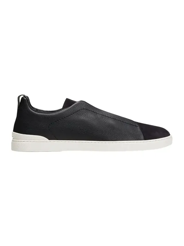 Men's Triple Stitch Leather and Suede Sneakers Men's Triple Stitch Leather and Suede Sneakers