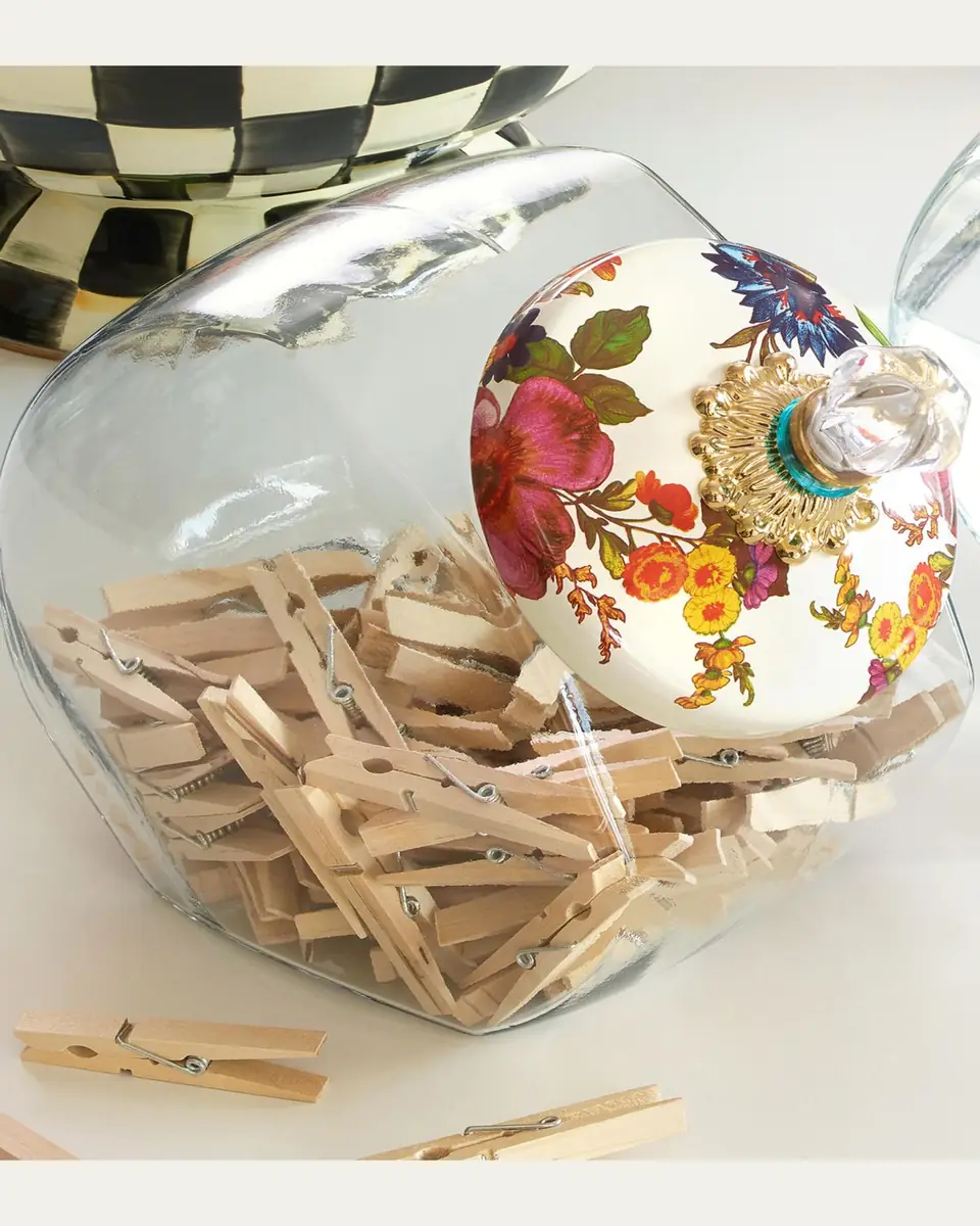 MacKenzie-Childs White Flower Market Cookie Jar | Thumbnail 2 MacKenzie-Childs White Flower Market Cookie Jar | Thumbnail 2