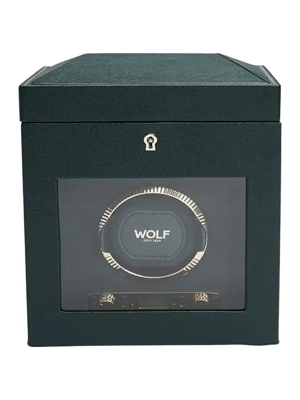Wolf British Racing Single Watch Winder with Storage