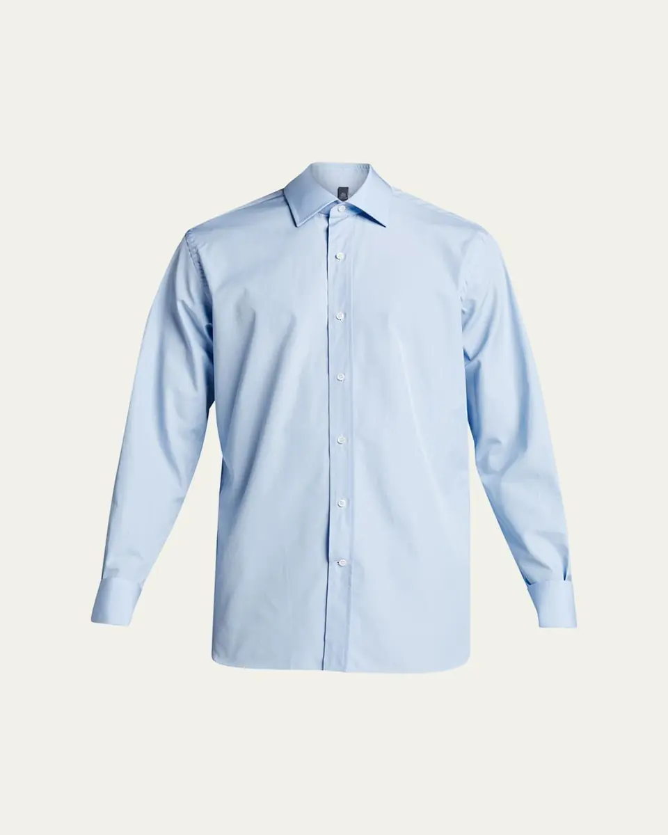 Bergdorf Goodman Men's Poplin French-Cuff Dress Shirt | Thumbnail 5