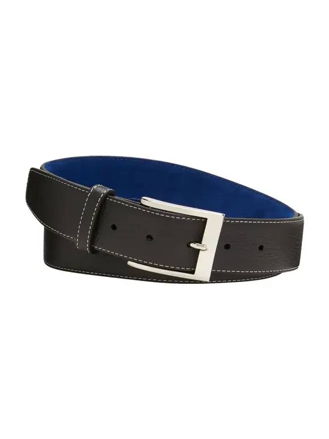 Men's Lagun Grained Leather Belt, 40mm