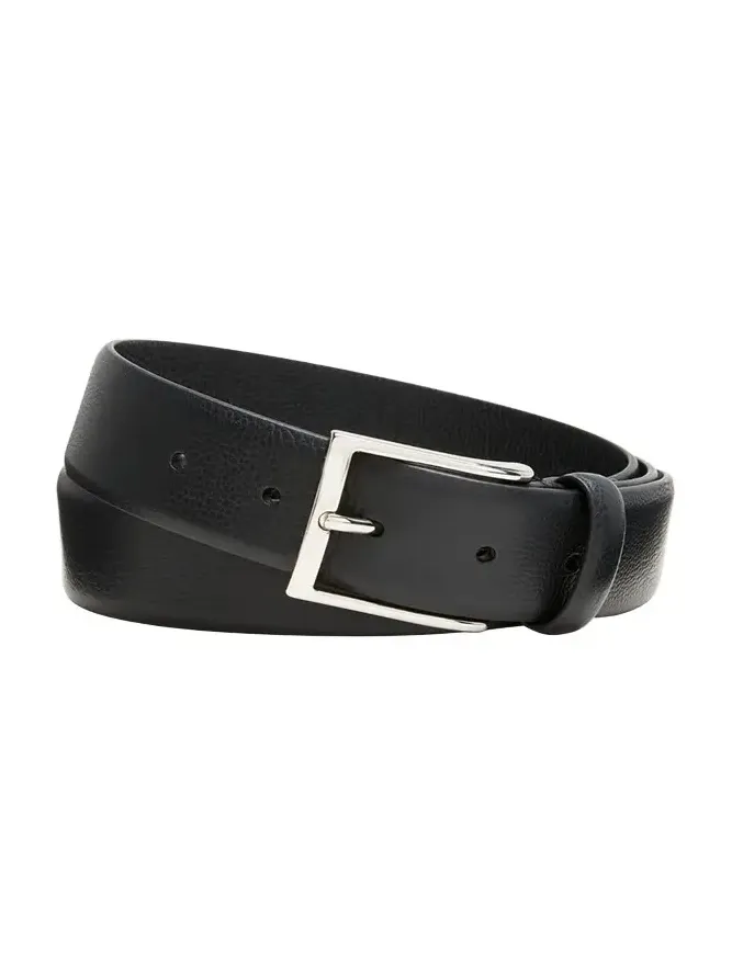 Men's Galuchat Grained Leather Belt, 35mm