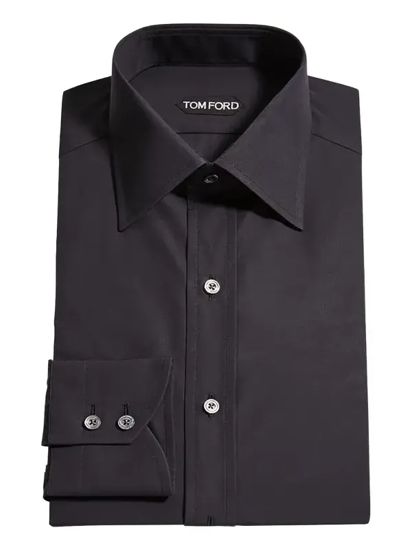 Men's Solid Cotton Dress Shirt Men's Solid Cotton Dress Shirt