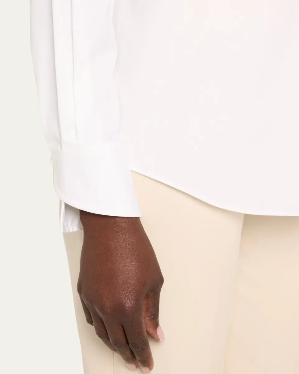 Lafayette 148 New York Wright Stretch Cotton Shirt | Thumbnail 5