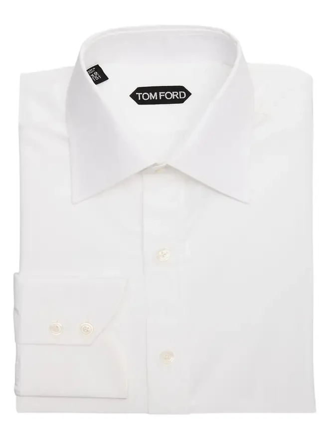 Men's Cotton Point-Collar Dress Shirt Men's Cotton Point-Collar Dress Shirt