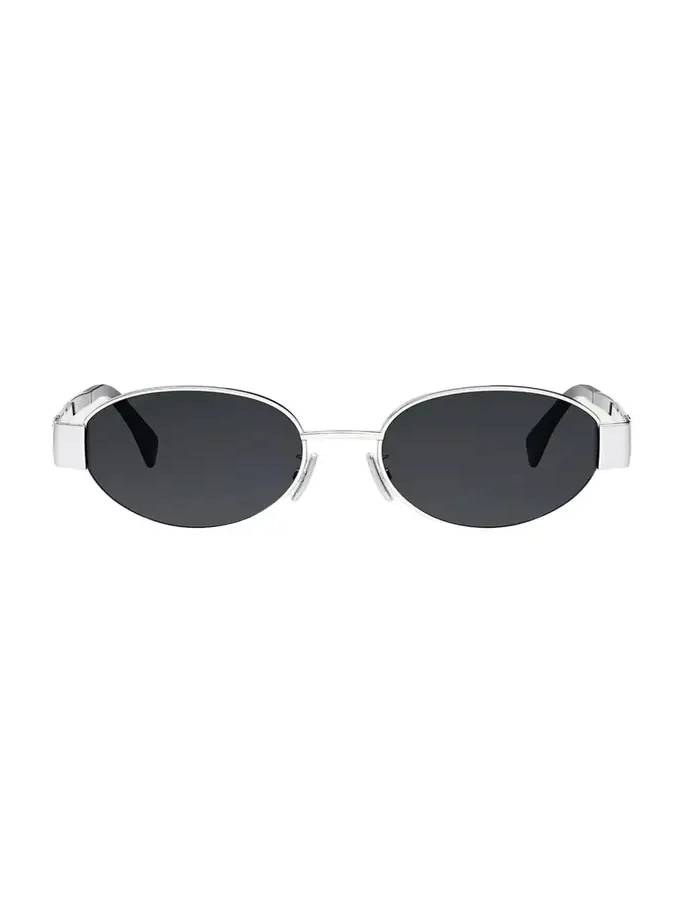 Triomphe Oval Metal Sunglasses