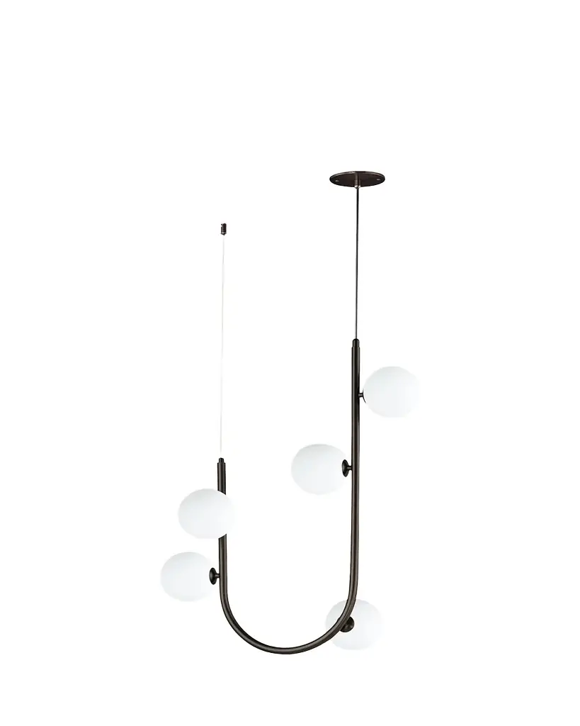 Studio M Nina Magon Design from Contour 5-Light Cord Hung Pendant 3000K | Image 1 Studio M Nina Magon Design from Contour 5-Light Cord Hung Pendant 3000K | Image 1