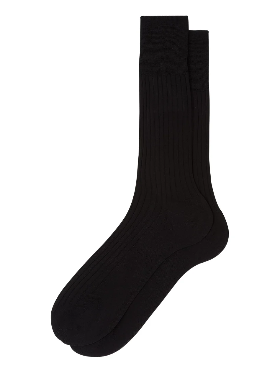 Men's Rib-Knit Cotton Crew Socks Men's Rib-Knit Cotton Crew Socks