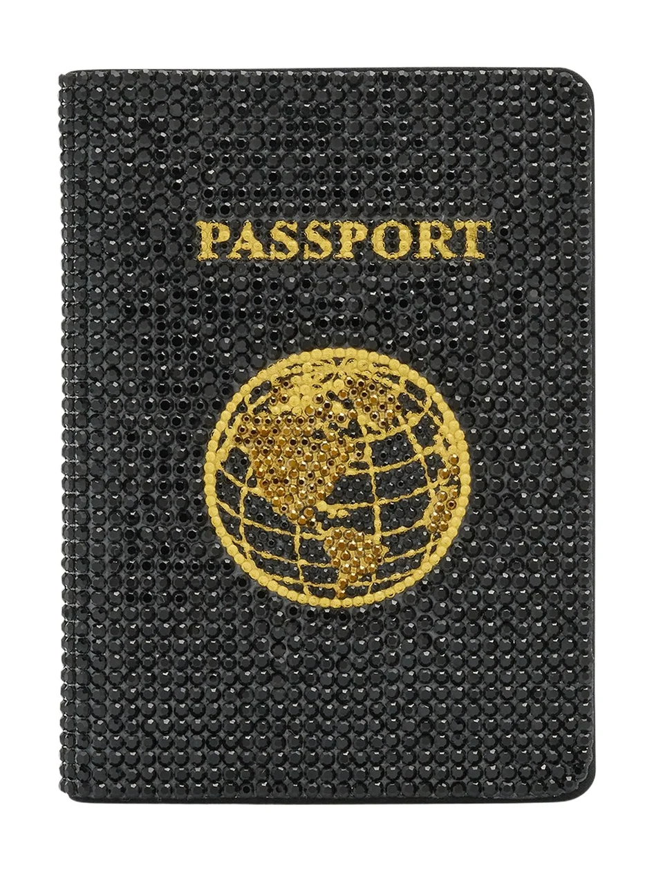 Allover Crystal Passport Holder Allover Crystal Passport Holder