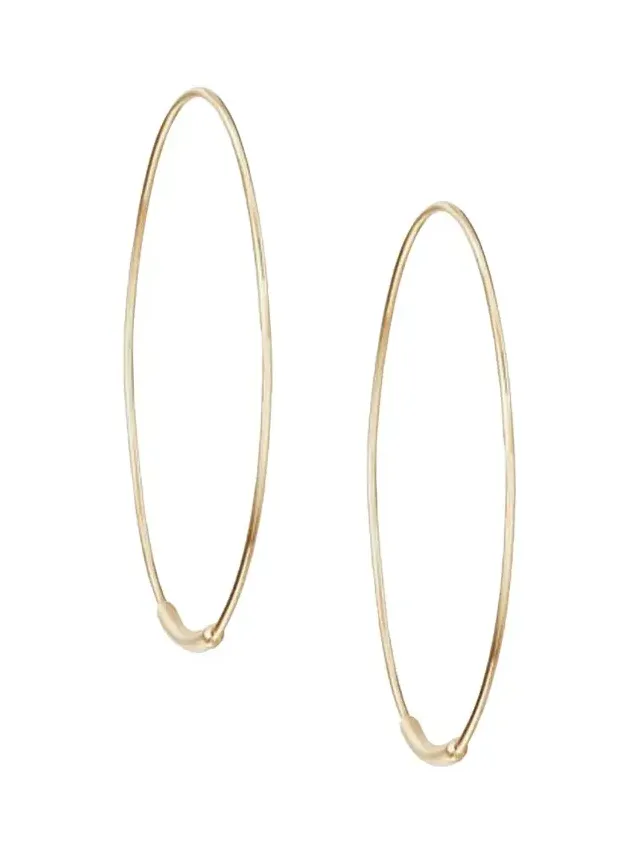 14K Gold Small Magic Hoop Earrings 14K Gold Small Magic Hoop Earrings