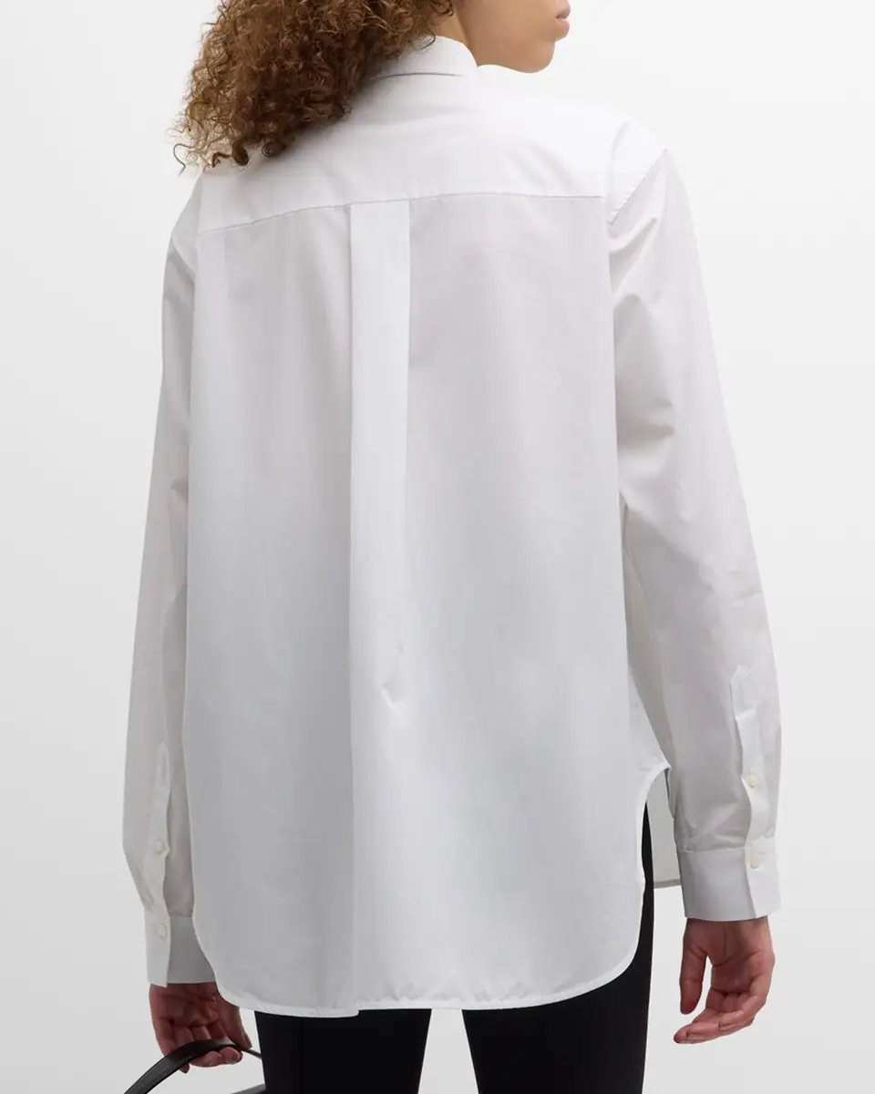 Toteme Organic Cotton Button-Front Shirt | Thumbnail 2 Toteme Organic Cotton Button-Front Shirt | Thumbnail 2
