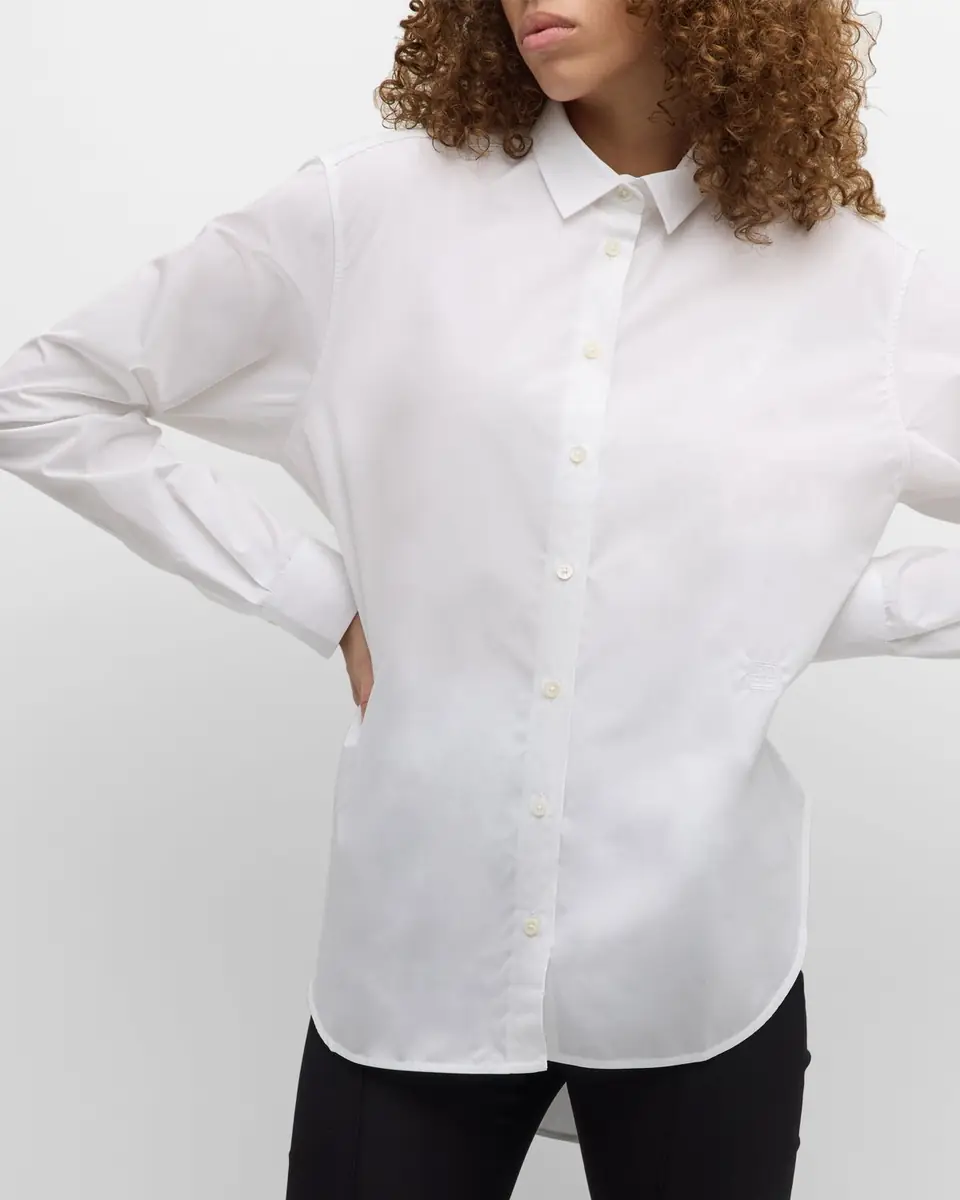 Toteme Organic Cotton Button-Front Shirt | Thumbnail 6 Toteme Organic Cotton Button-Front Shirt | Thumbnail 6