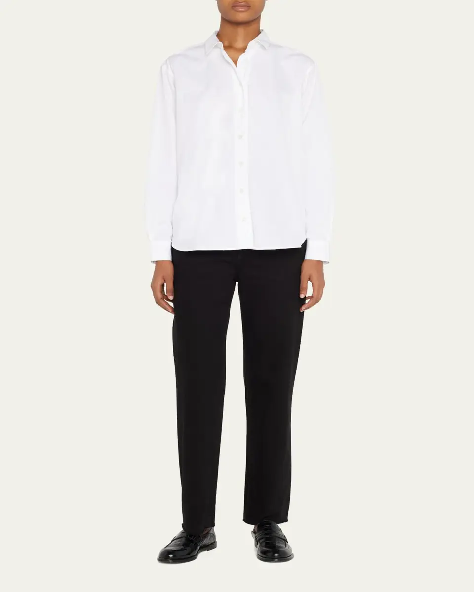 Toteme Organic Cotton Button-Front Shirt | Thumbnail 8 Toteme Organic Cotton Button-Front Shirt | Thumbnail 8