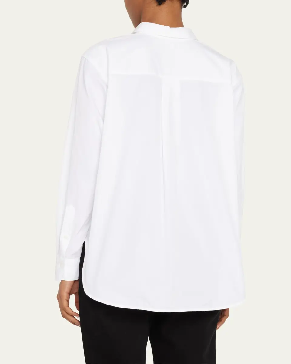 Toteme Organic Cotton Button-Front Shirt | Thumbnail 9 Toteme Organic Cotton Button-Front Shirt | Thumbnail 9