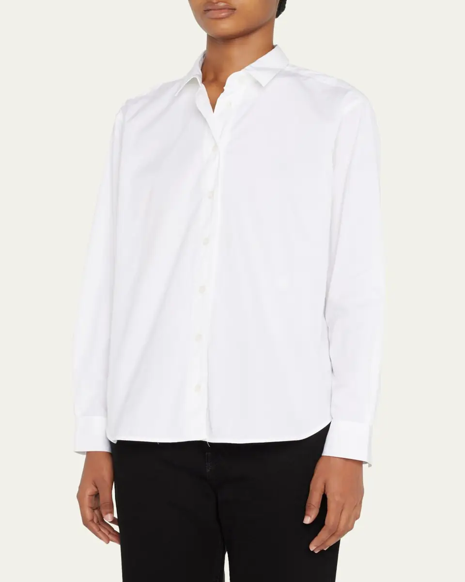 Toteme Organic Cotton Button-Front Shirt | Thumbnail 10 Toteme Organic Cotton Button-Front Shirt | Thumbnail 10
