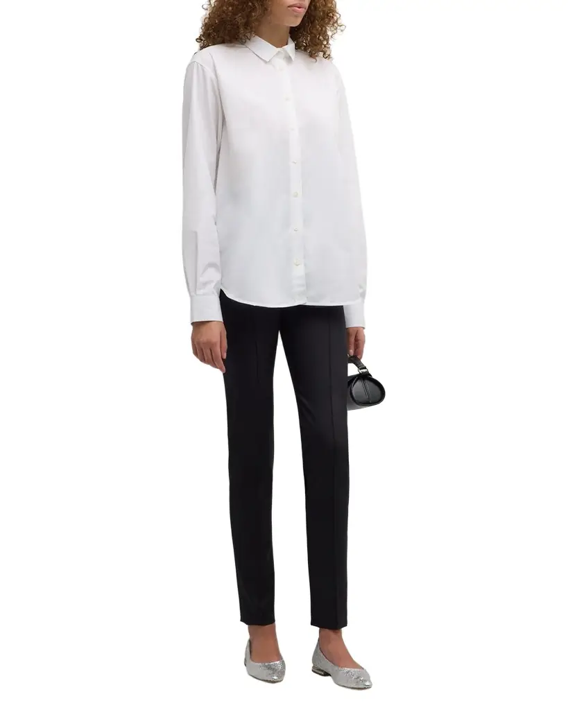 Organic Cotton Button-Front Shirt