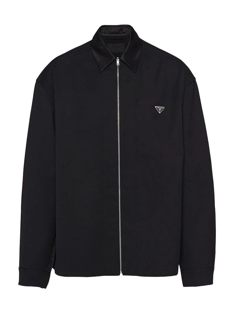 Men's Full-Zip Gabardine Overshirt Men's Full-Zip Gabardine Overshirt