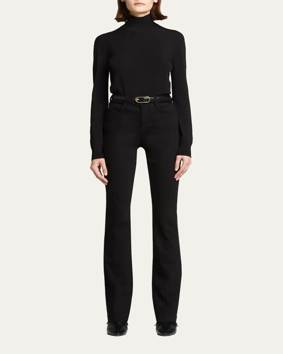 L'Agence Ruth High-Rise Straight Jeans w/ Raw Hem | Thumbnail 11 L'Agence Ruth High-Rise Straight Jeans w/ Raw Hem | Thumbnail 11