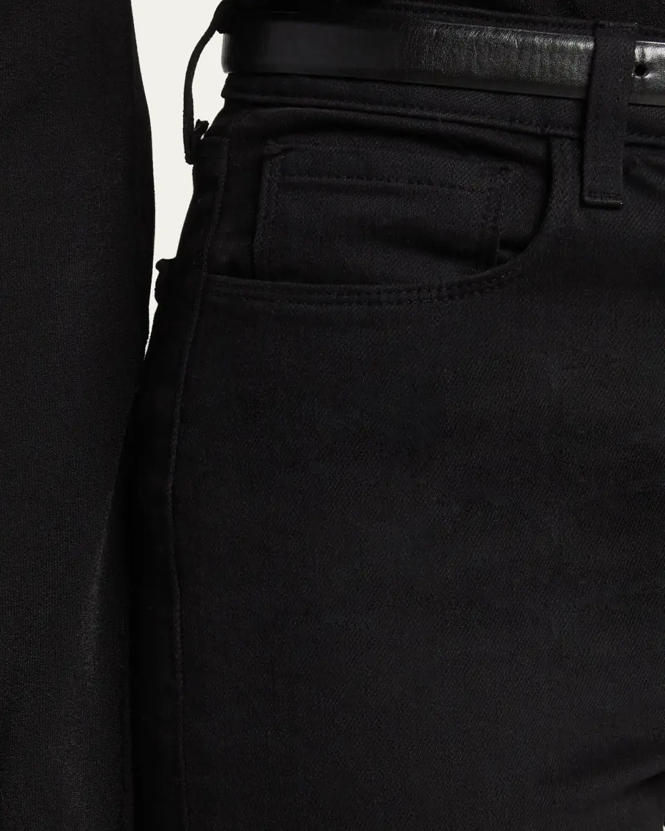 L'Agence Ruth High-Rise Straight Jeans w/ Raw Hem | Thumbnail 14 L'Agence Ruth High-Rise Straight Jeans w/ Raw Hem | Thumbnail 14