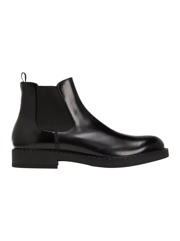 Prada Men's Leather Chelsea Boots