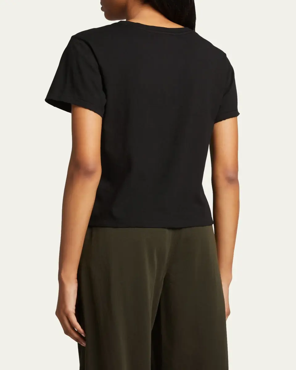 AMO Denim Classic Cotton Short-Sleeve Crewneck Tee | Thumbnail 3
