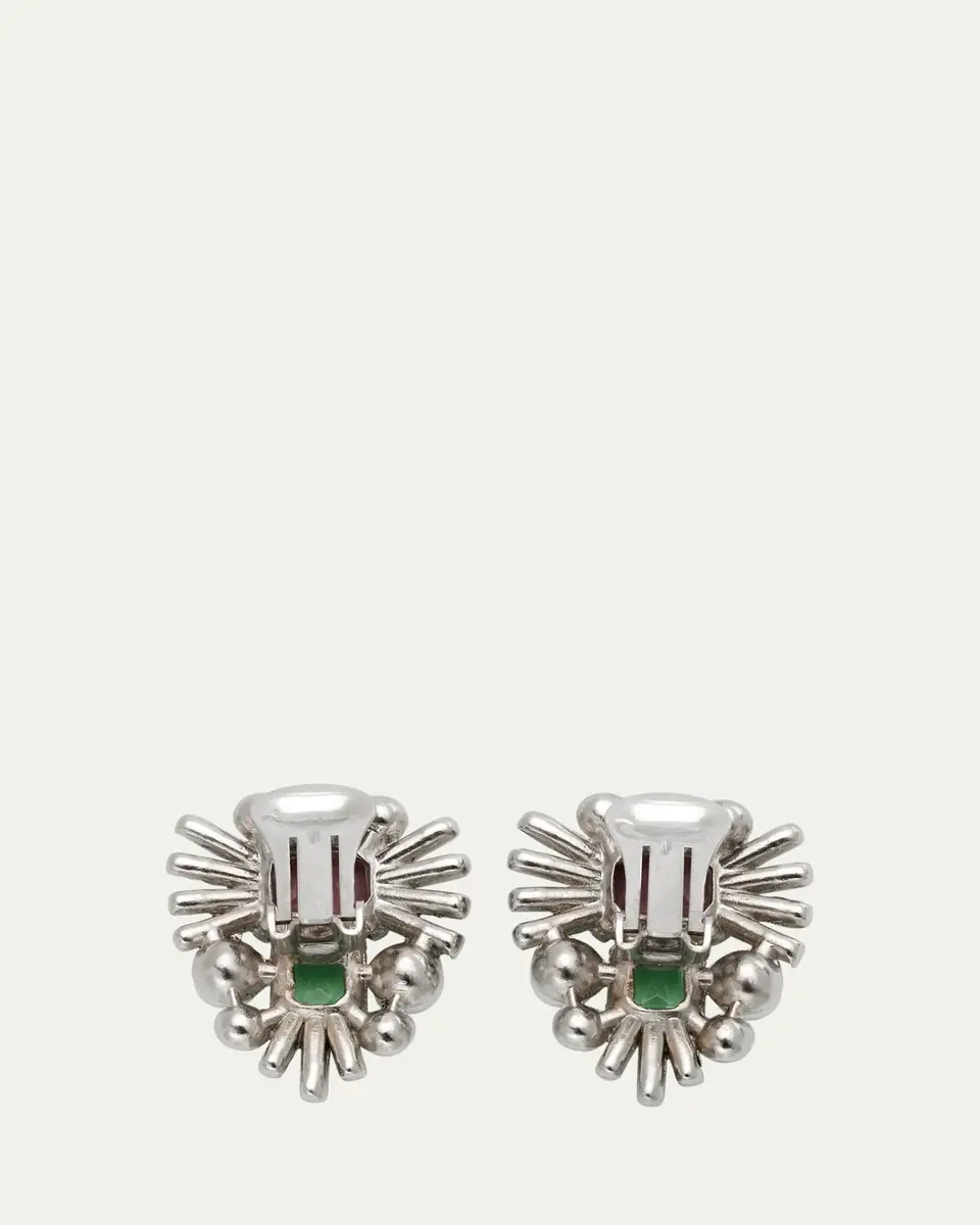 ben-amun Pearly and Crystal Clip-On Earrings | Thumbnail 4 ben-amun Pearly and Crystal Clip-On Earrings | Thumbnail 4