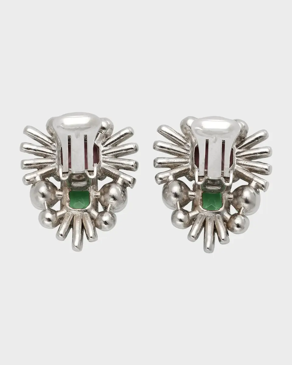 ben-amun Pearly and Crystal Clip-On Earrings | Thumbnail 7 ben-amun Pearly and Crystal Clip-On Earrings | Thumbnail 7